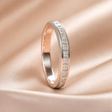 Elegant Ring i Hvidguld med Zirkonia